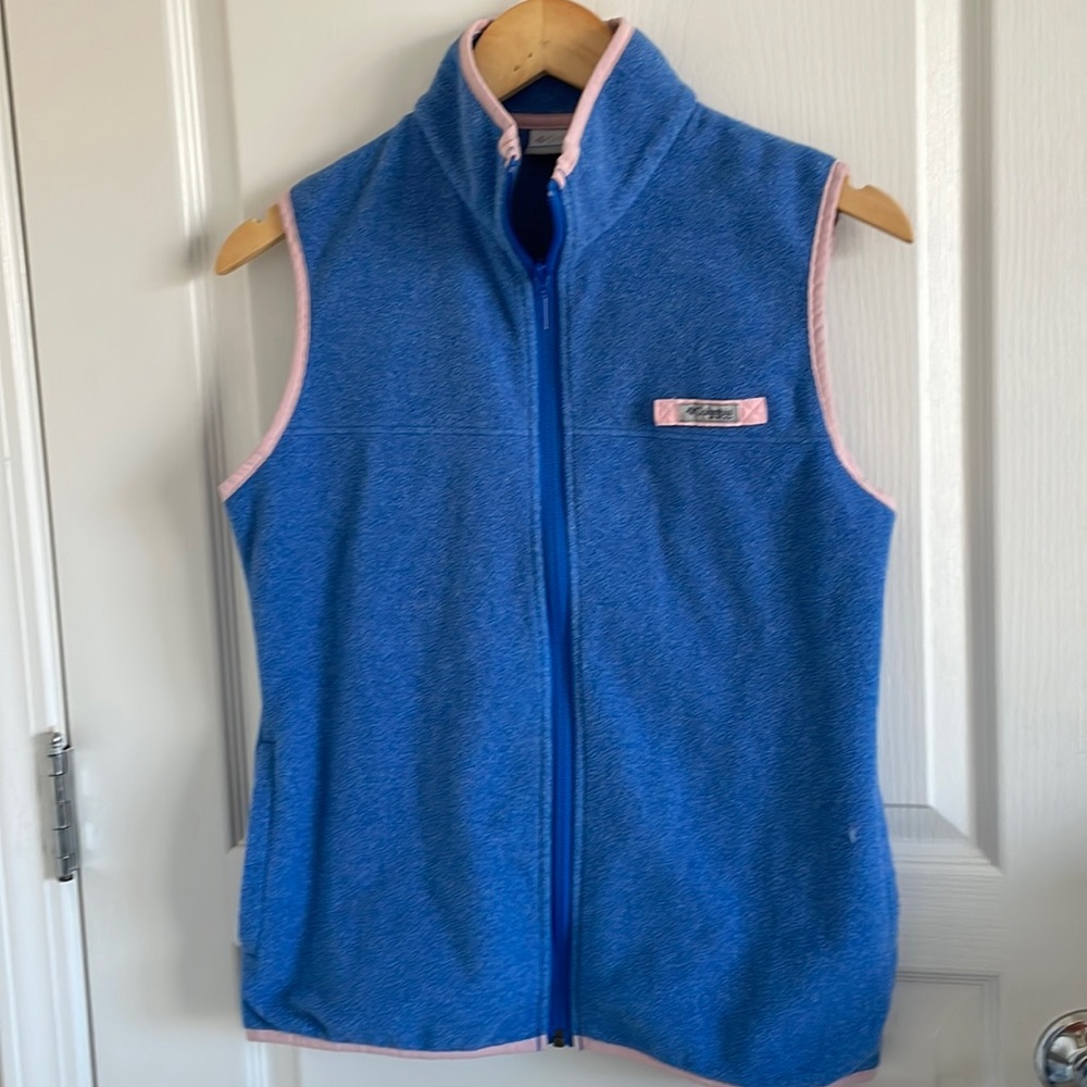 Columbia womens blue fleece vest size small. Excellent condition!